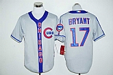 Chicago Cubs #17 Kris Bryant Gray Cooperstown Stitched Baseball Jersey,baseball caps,new era cap wholesale,wholesale hats
